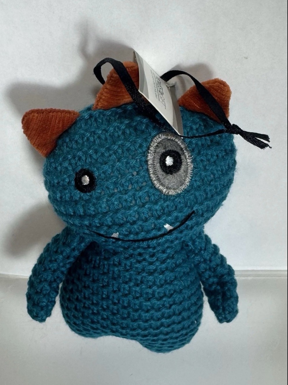 Ganz 2021 Crocheted Monster Doll Teal